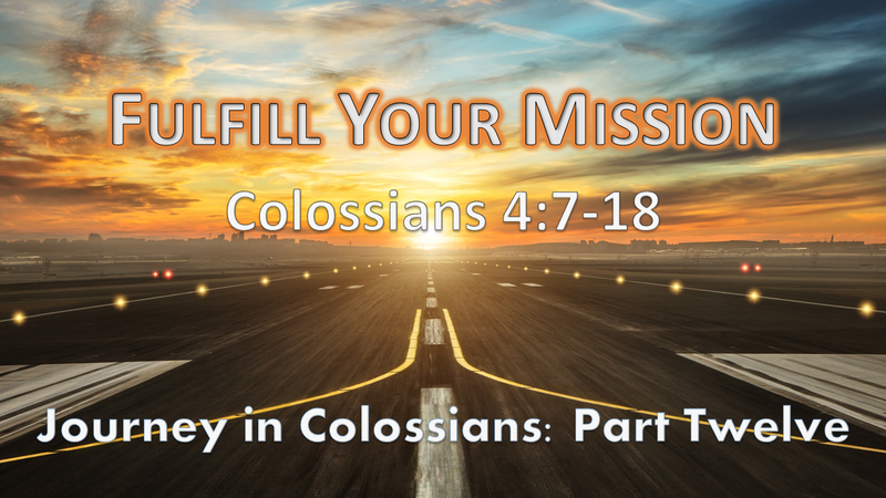 Fulfill Your Mission